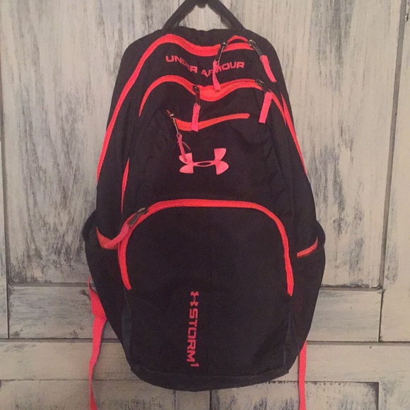 hot pink under armour backpack